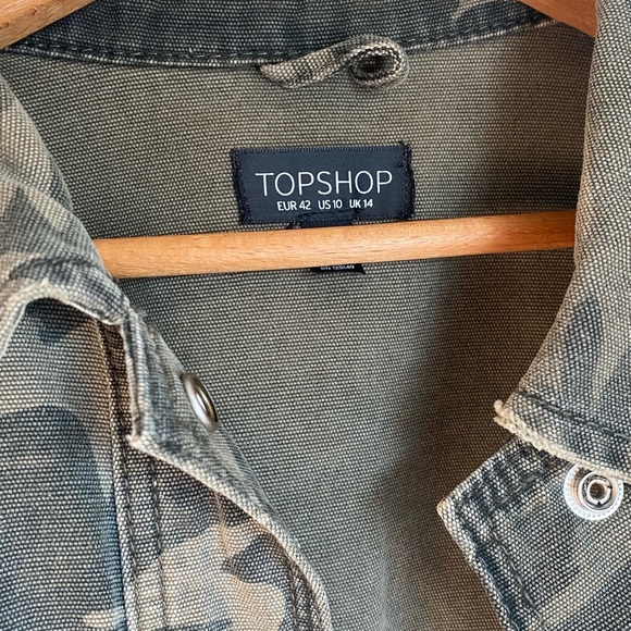 Topshop Camo Coat - Picture 3 of 6
